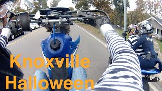 Wheelie Across Henley Street Bridge Knoxville TN (Halloween Ride)