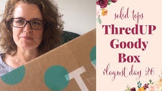 ThredUP Goody Box Try on and review, Nordstrom brand solid tops, Vlogust 2018 Day 26