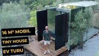 16 M² Mobil Tiny House Ev Turu | Doğanın içinde imar izni gerekmeden yeni yaşam alanı Escape Mood 🚋