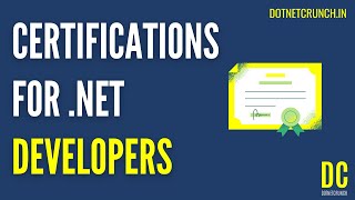 Certifications for .NET Developers | DotNetCrunch 📢