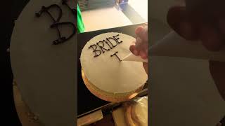 Bride to be #shorts #ytshorts #chocolatecake #decoration #making #status #cake #name #bridetobe2023