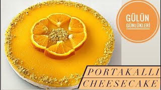 Portakallı cheesecake tarifi | böyle nefis bir tatlı yediniz mi?  #cheesecake #portakallıcheesecake