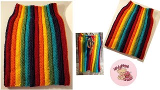 بالكروشيه طريقه عمل جيبه / تنوره سهله جدا وسريعه how to crochet skirt