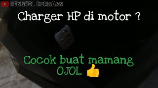 Pasang Charger HP di motor ? | Motor lama, tapi teknologi gak boleh lama