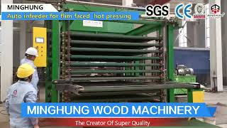 China Film Faced Melamine Hot Press Machine