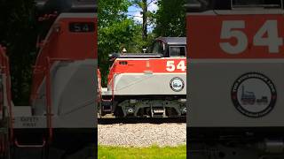 #EMD BL-2 pulls #Stourbridge Line excursion #train past #railfans on a photo line near Hawley, PA