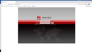 How to upload Huawei HG8120C ONU Firmware