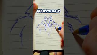 Monstruo Y. Dibujo letras. #videoshorts #drawing #art #letras #monster #abecedario #shorts