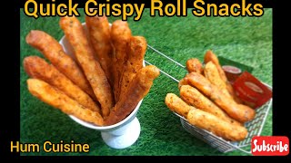 Quick Crispy Roll Snacks | Ramadan Special Recipe | Instant Snack Recipe