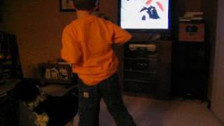 Dancing to the TV with Tag