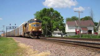 Union Pacific 3836 Leads a Yard Transfer to West Chicago, IL.