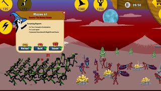 Stick War: Legacy Mission 63 Swordwrath Army vs Tier 2 Vampiric Soulstealers Hard-Insane difficulty