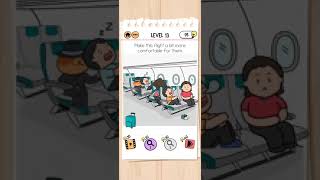 Brain Test 2 Level 13 Tom's Adventure || Make this flight bit more comfortable for them.