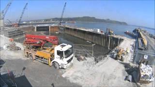 Non-tidal wet basin, Pendennis Shipyard, Falmouth