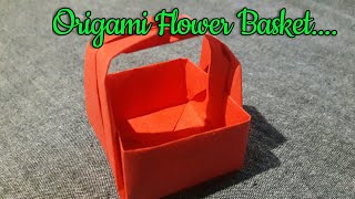 Origami Paper Basket | How to make Simple Paper Basket | gift ideas.