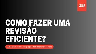 Como fazer revisão eficiente para concursos públicos?