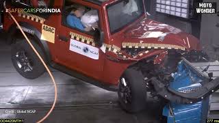 India's Best 4x4 Off-Roader Mahindra Thar NCAP Carsh Test #thar #trending #mahindra #viral #offroad