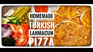 How to Make Homemade Turkish Lahmacun Pizza | Lahmajun Dough | Turkish Spicy Meat Pide | Anees