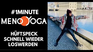 Willst du Hüftspeck schnell wieder los werden? #oneminute Yoga Übung zum Abnehmen