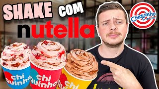 NOVOS SHAKE MIX DO CHIQUINHO COM NUTELLA - MORANGO / TRUFADO E FRUTAS VERMELHAS COM NUTELLA