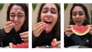 mrunalthakur eating watermelon 😜 it is a funny video😂 | filmsfamily