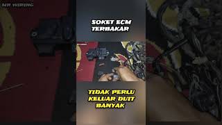 Soket ecm motor beat meleleh parah, #ecm #kongslet