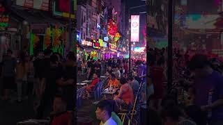 Crowded nightlife in Ho Chi Min #walking street #vietnam  #travel #shots