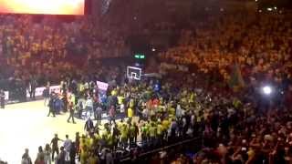 Euroleague Final Four Milan 2014 Celebrations of Maccabi fans