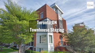 Toronto 2 bedroom Stacked Townhouse Staging | w. roof Terrance | 900-999 Sqft|  iHome Staging Inc.