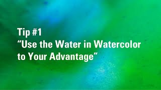 How to Use Water in Watercolor | Watercolour Painting Tip 1