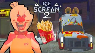 Ice Scream 2 In Mc Donalds Mode 🃏 🤡 ! #icescream2 #mcdonalds