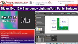 Dialux Evo 10.0 New Features Emergency Lighting (Anti Panic Surface)(Gemini Architectural)