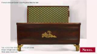 French Antique Queen-size Regence Beds for Sale