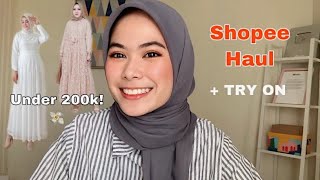 Shopee Haul Baju Lebaran + TRY ON!