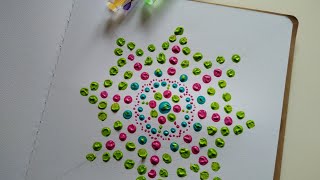 Dot Painting without using Pouring Medium!!