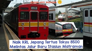 Kereta KRL Commuter Line Tokyu 8500 - Switch Over Jalur Baru DDT Manggarai Stasiun Matraman