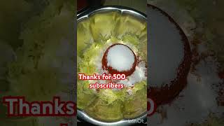 Thanks for 500 Subscriber's #mamidikayapachadi #మామిడికాయ pickle #food #telugubangalore