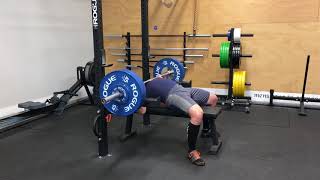 2/2/18 Bench 2ct Pause 235x3 @8.5 ws 3/4