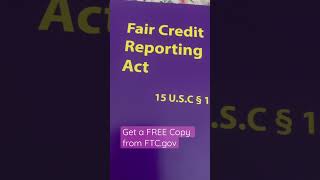 Free fair credit reporting act book