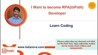 UiPath - Learn Coding | Want to become RPA Developer