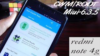 How to Root & Install CWM Recovery In Xiaomi Redmi Note 4G [Runing on MIUI 6.3.5]