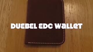 Duebel EDC Every Day Carry minimilist Leather wallet, review by UK EDC