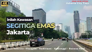 Jakarta City Tour - Jalan Virtual Keliling Kawasan SEGITA EMAS Jakarta - 4K Driving - Jakarta SCBD