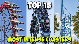 Top 15 Most INTENSE Roller Coasters in the WORLD (2024)