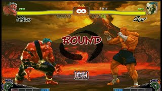 HAKAN VS SAGAT | CPU VS CPU Ultra Street Fighter IV  (Hardest AI)