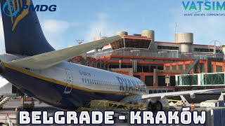 🔴PMDG 737 | BELGRADE (LYBE) -  KRAKÓW (EPKK) |NEWSKY | MFS2020