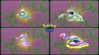 Pokemon Go: Evolving Shiny Kanto & Alola Grimer into Shiny Kanto & Alola Muk