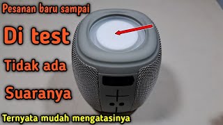 CARA MENGATASI PAKET SPEAKER BLUETOOTH KISONLI Q16 YANG BARU SAMPAI TIDAK ADA SUARANYA #kisonli