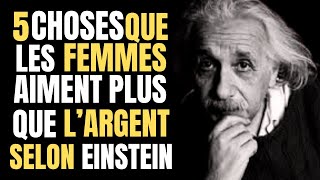 5choses que les femmes aiment plus que l’argent/ALBERT EINSTEIN/Citations inspirantes #citations