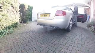 Audi S4 B6 V8 4.2 back box delete exhaust sound